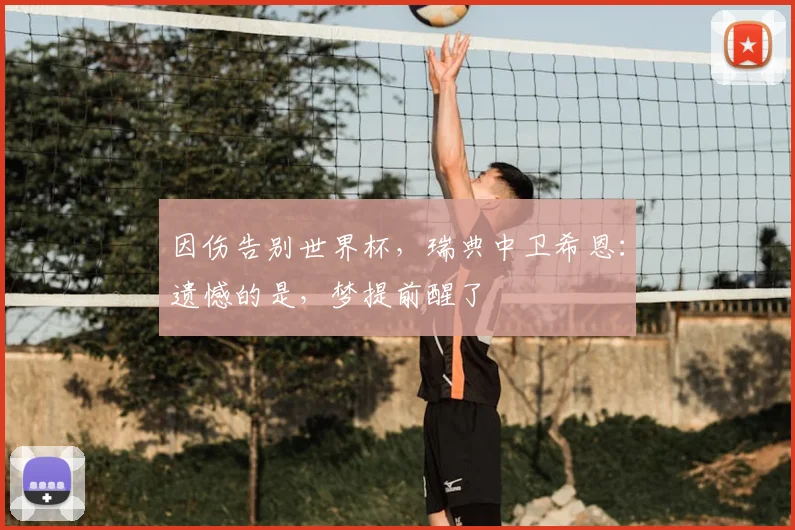 因伤告别世界杯,瑞典中卫希恩:遗憾的是,梦提前醒了