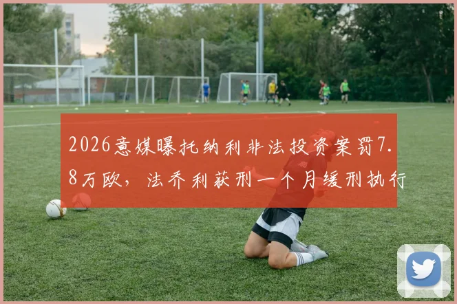 2026意媒曝托纳利非法投资案罚7.8万欧，法乔利获刑一个月缓刑执行详解